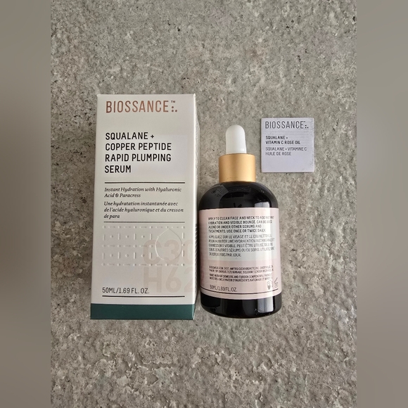 Biossance Squalane Copper Peptide Rapid Plumping Serum - Picture 3 of 9